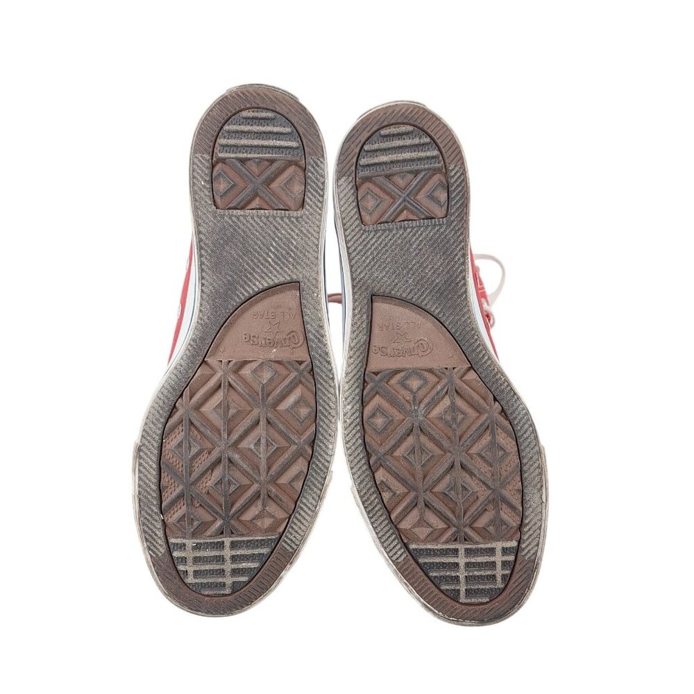 Converse Chuck Taylor All Star Red High-Top Sneakers Women Size 9 Men 7 Canvas - Picture 5 of 12